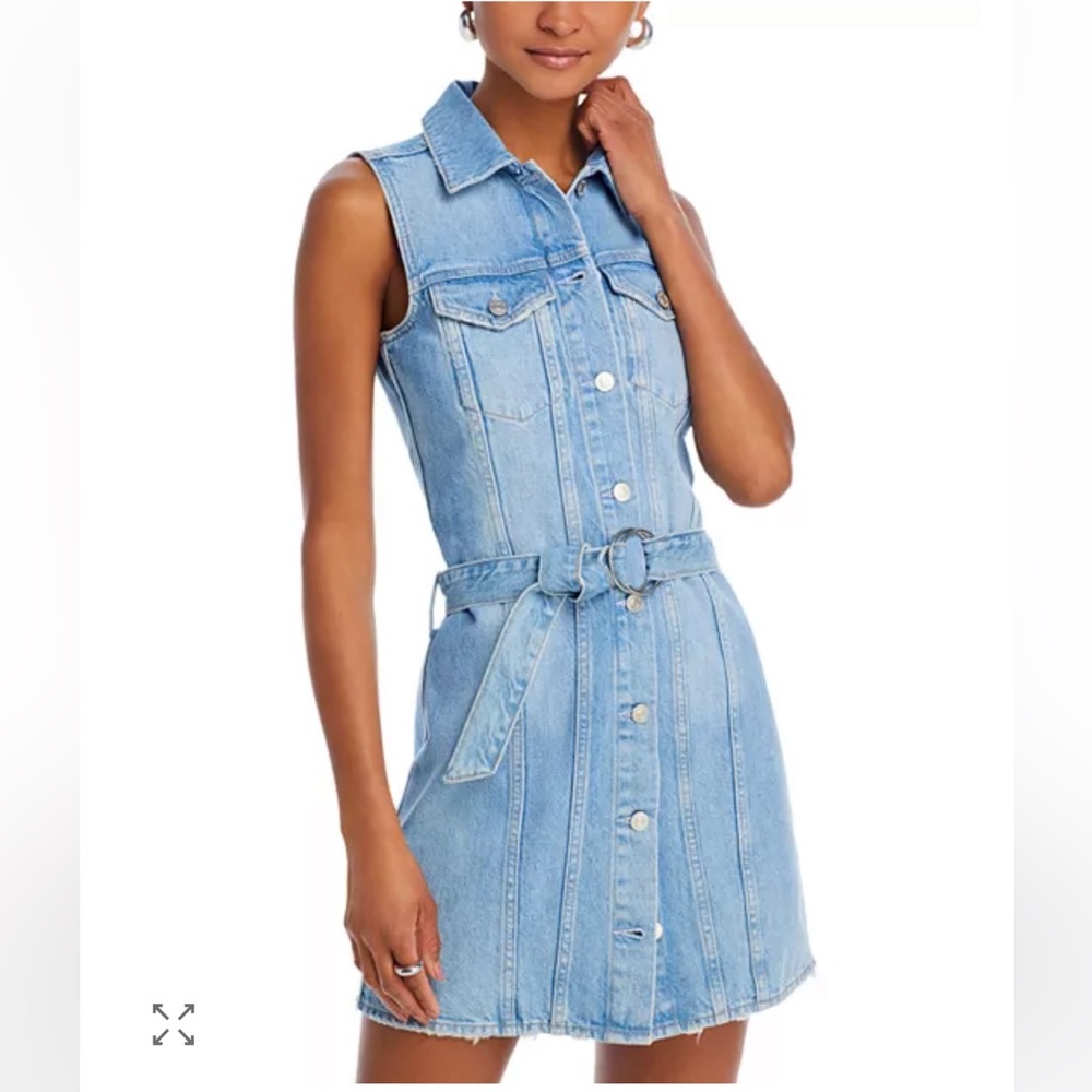 NWT Rails 100% Cotton Wilshire 100% Cotton 90s Inspired Denim Button Up Dress - Picture 4 of 16